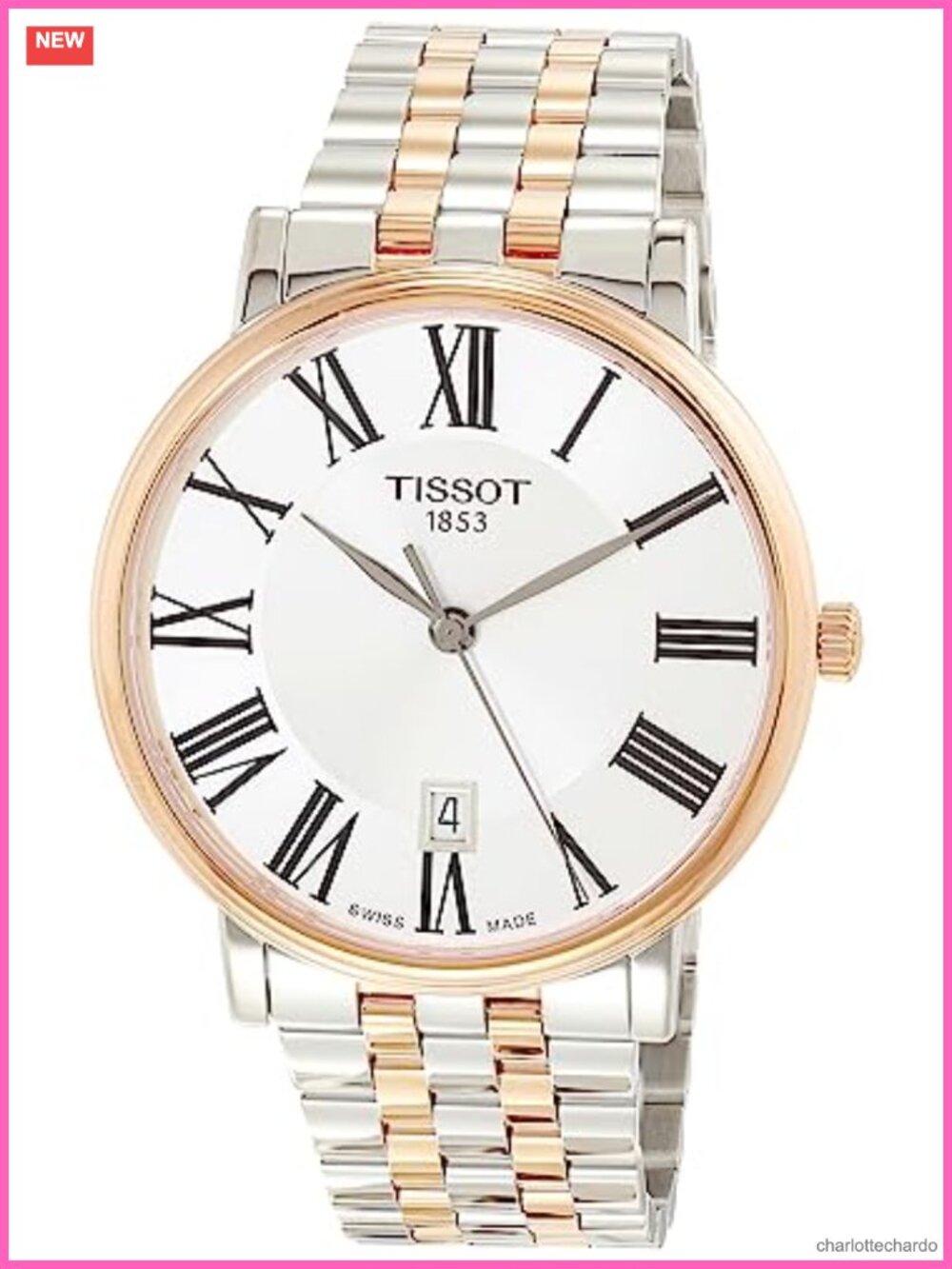 Tissot Carson Premium Swiss Quartz 40mm Sapphire Crystal Roman Dial